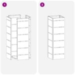 vidaXL Stojan na slnečník Horčicová 15,5 x 15,5 x 49 cm Kov – Obrázok 7