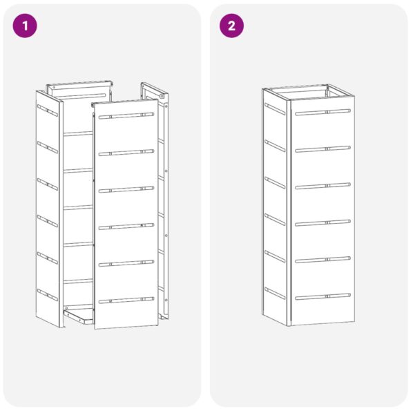 vidaXL Stojan na slnečník Horčicová 15,5 x 15,5 x 49 cm Kov – Obrázok 7