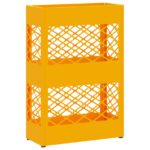vidaXL Stojan na slnečník horčicovo žltá 28 x 12 x 41 cm Oceľ – Obrázok 2