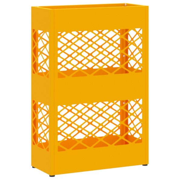 vidaXL Stojan na slnečník horčicovo žltá 28 x 12 x 41 cm Oceľ – Obrázok 2
