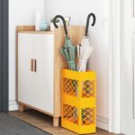vidaXL Stojan na slnečník horčicovo žltá 28 x 12 x 41 cm Oceľ – Obrázok 3