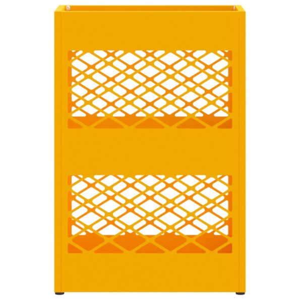 vidaXL Stojan na slnečník horčicovo žltá 28 x 12 x 41 cm Oceľ – Obrázok 4