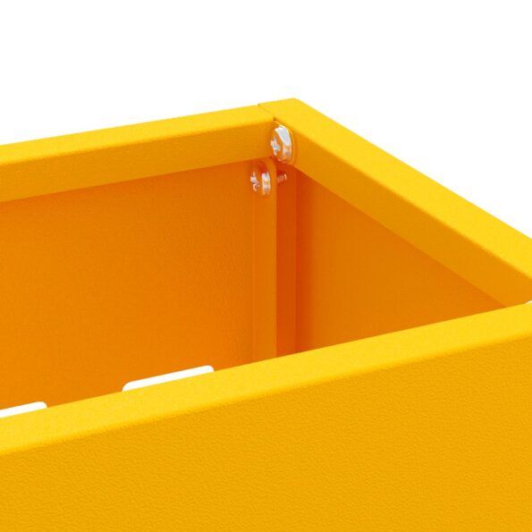 vidaXL Stojan na slnečník horčicovo žltá 28 x 12 x 41 cm Oceľ – Obrázok 5