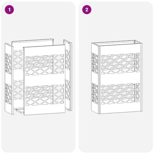 vidaXL Stojan na slnečník horčicovo žltá 28 x 12 x 41 cm Oceľ – Obrázok 7
