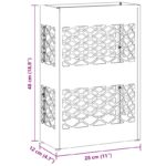 vidaXL Stojan na slnečník horčicovo žltá 28 x 12 x 41 cm Oceľ – Obrázok 8