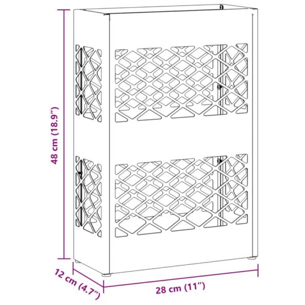 vidaXL Stojan na slnečník horčicovo žltá 28 x 12 x 41 cm Oceľ – Obrázok 8