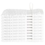 vidaXL Uteráky 10 pcs Biela 15 x 21 cm Bavlna – Obrázok 2