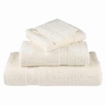 vidaXL Uterák pre hostí SOLUND 4 pcs Krémová 15 x 21 cm 550 gsm – Obrázok 3