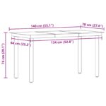 vidaXL 5-dielna sivá jedálenská súprava z poly ratanu – Obrázok 13