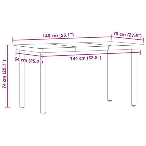 vidaXL 5-dielna sivá jedálenská súprava z poly ratanu – Obrázok 13