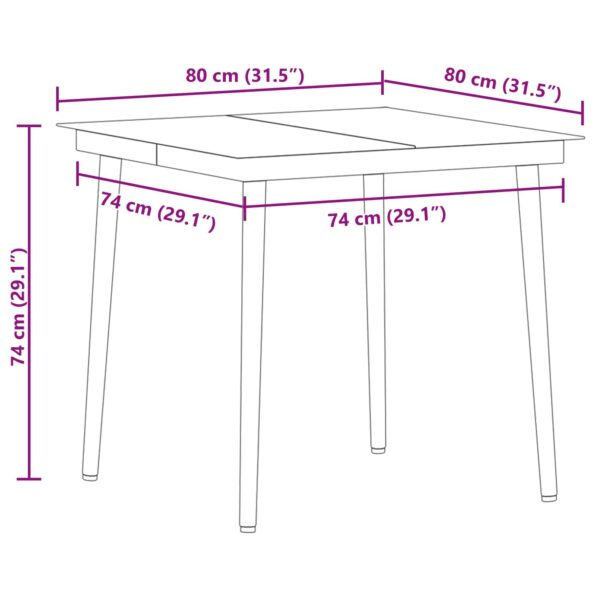 vidaXL 5-dielny záhradný jedálenský set Béžový poly ratan – Obrázok 13