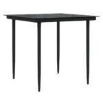 vidaXL 5-dielny záhradný jedálenský set Béžový poly ratan – Obrázok 5