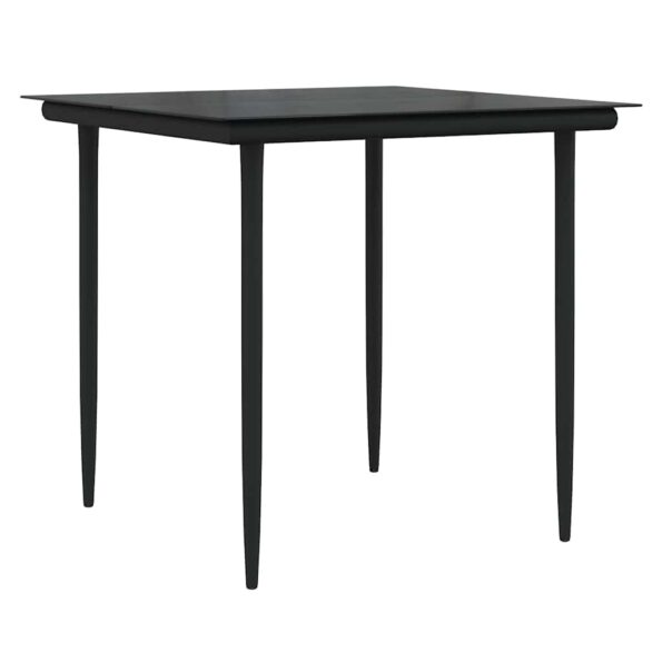 vidaXL 5-dielny záhradný jedálenský set Béžový poly ratan – Obrázok 5