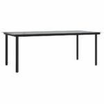 vidaXL 9-dielna záhradná jedálenská súprava béžová poly ratan – Obrázok 5