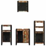 vidaXL Sada kúpeľňového nábytku 4 pcs Masívne recyklované drevo – Obrázok 8