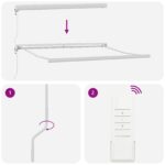 vidaXL Automatická vysúvacia markíza modro-biela 300x250 cm – Obrázok 9