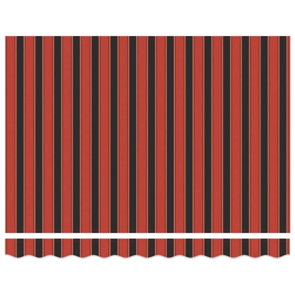 vidaXL Manuálna vysúvacia markíza Oranžová a hnedá 350x250 cm – Obrázok 7