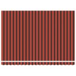 vidaXL Automatická vysúvacia markíza Oranžová a hnedá 450x350 cm – Obrázok 6