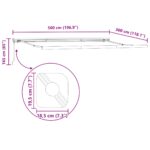 vidaXL Manuálna vysúvacia markíza modro-biela 500x300 cm – Obrázok 11