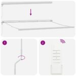 vidaXL Automatická Vysúvacia Markíza Pruhovaná Multikolor 500x300 cm – Obrázok 9