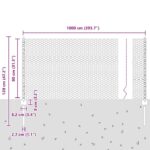 vidaXL Stĺpiky na plot 5 ks U-Channel 80 cm pozinkovaná oceľ – Obrázok 11