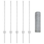 vidaXL Stĺpiky na plot 5 ks U-Channel 80 cm pozinkovaná oceľ – Obrázok 5