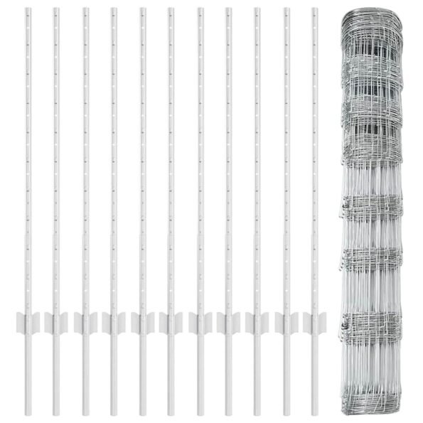 vidaXL Plotové stĺpiky 22 ks U-Channel 100 cm Pozinkovaná oceľ – Obrázok 6