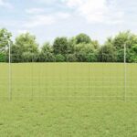 vidaXL Plotové stĺpy 22 ks U-Kanál 120 cm Galvanizovaná oceľ