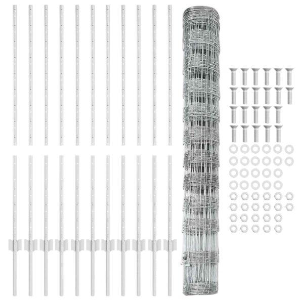 vidaXL Plotové stĺpy 22 ks U-Channel 120 cm pozinkovaná oceľ – Obrázok 5