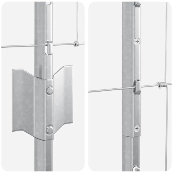 vidaXL Plotové stĺpy 22 ks U-Channel 120 cm pozinkovaná oceľ – Obrázok 8