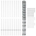 vidaXL Oplotené stĺpiky 22 ks U-Channel 140 cm pozinkovaná oceľ – Obrázok 5