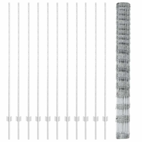 vidaXL Plotové stĺpy 22 ks U-Channel 150 cm Pozinkovaná oceľ – Obrázok 6