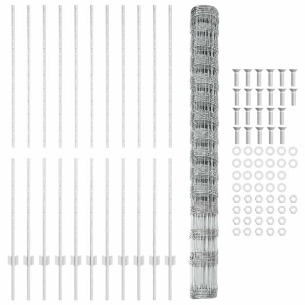 vidaXL Plotové stĺpiky 22 ks U-Channel 160 cm Pozinkovaná oceľ – Obrázok 5
