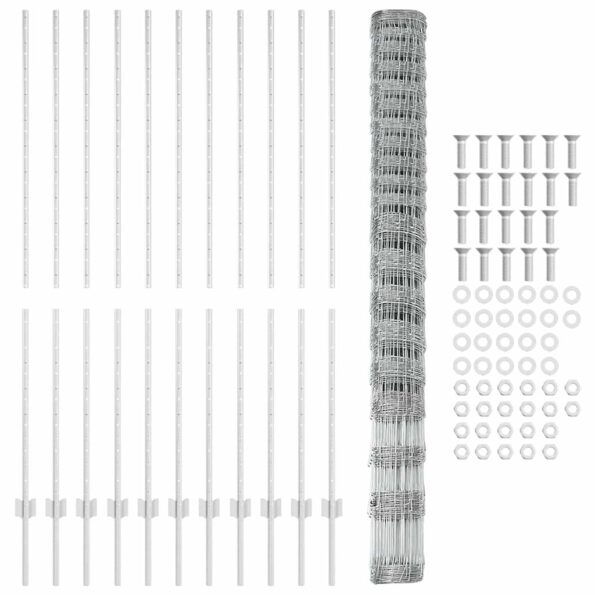 Plotové stĺpy vidaXL 22 ks U-kanál 160 cm pozinkovaná oceľ – Obrázok 5