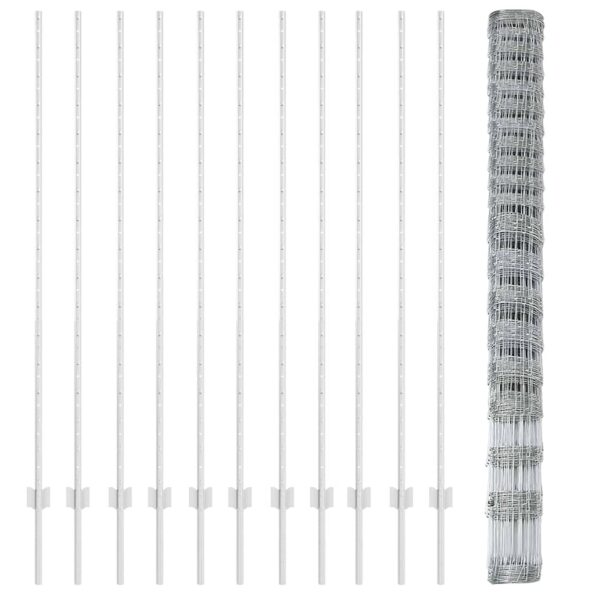 vidaXL Plotové stĺpy 22 ks U-Channel 160 cm Pozinkovaná oceľ – Obrázok 6