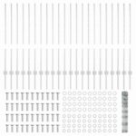 vidaXL Plotové stĺpy 22 ks U-Channel 100 cm pozinkovaná oceľ – Obrázok 5