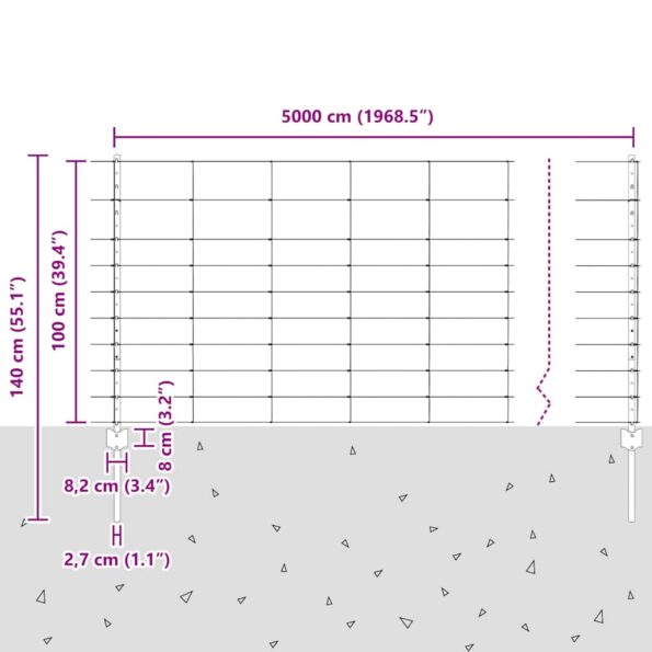 vidaXL Stĺpiky pre plot 22 ks U-Channel 100 cm pozinkovaná oceľ – Obrázok 12