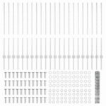 vidaXL Stĺpiky pre plot 22 ks U-Channel 100 cm pozinkovaná oceľ – Obrázok 5