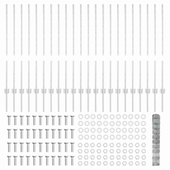 vidaXL Stĺpiky pre plot 22 ks U-Channel 100 cm pozinkovaná oceľ – Obrázok 5