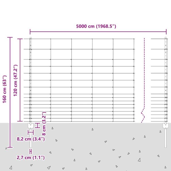 vidaXL Plotové stĺpiky 22 ks U-Channel 120 cm pozinkovaná oceľ – Obrázok 12