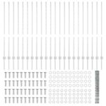 vidaXL Plotové stĺpiky 22 ks U-Channel 120 cm pozinkovaná oceľ – Obrázok 5