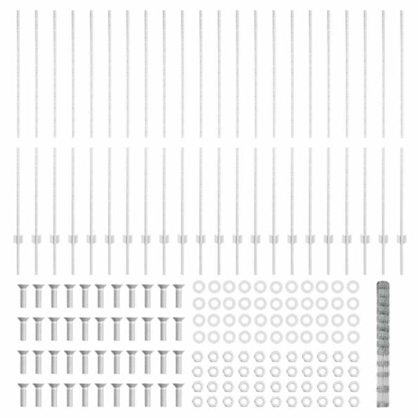 vidaXL Plotové stĺpy 22 ks U-Channel 150 cm pozinkovaná oceľ – Obrázok 5