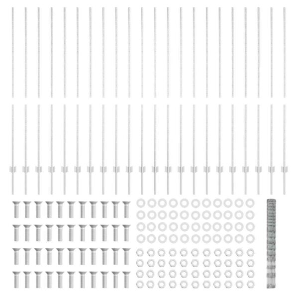 vidaXL Záhradné stĺpy 22 ks U-Channel 150 cm pozinkovaná oceľ – Obrázok 5