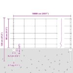 vidaXL Plotové stĺpy 11 ks U-Channel 80 cm pozinkovaná oceľ – Obrázok 11