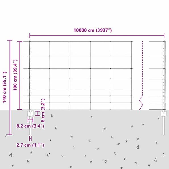 vidaXL Plotové stĺpy 22 ks U-kanál 100 cm Pozinkovaná oceľ – Obrázok 12