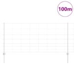 vidaXL Plotové stĺpy 22 ks U-kanál 100 cm Pozinkovaná oceľ – Obrázok 3