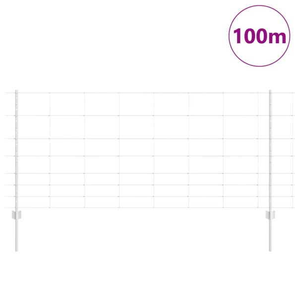 vidaXL Plotové stĺpy 22 ks U-kanál 100 cm Pozinkovaná oceľ – Obrázok 3