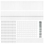 vidaXL Plotové stĺpy 22 ks U-kanál 100 cm Pozinkovaná oceľ – Obrázok 5