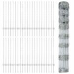 vidaXL Plotové stĺpy 22 ks U-kanál 100 cm Pozinkovaná oceľ – Obrázok 6