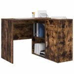 vidaXL Rohový stôl Dymiaci dub 102x88x75 cm Umelé drevo – Obrázok 3